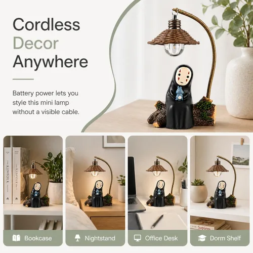 Vista 2 de Lámpara Sin Cara, Luz Nocturna Sin Cara para Niños, Regalo para Decoración del Hogar