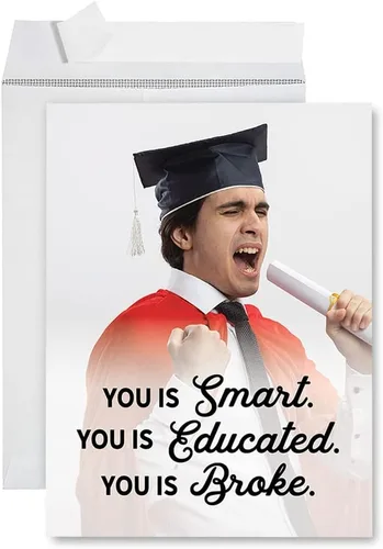 Vista 25 de Andaz Press Tarjeta fotográfica de graduación jumbo personalizada de 8.5 x 11 pulgadas con sobre, tarjeta de felicitación personalizada de clase