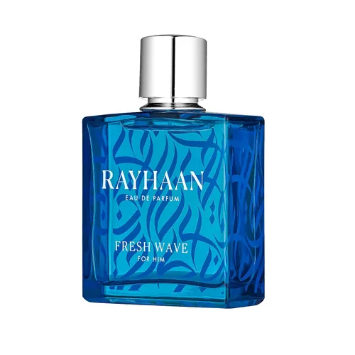 Vista 2 de Rayhaan Fresh Wave - Eau de Parfum en espray para hombre, 3.4 onzas