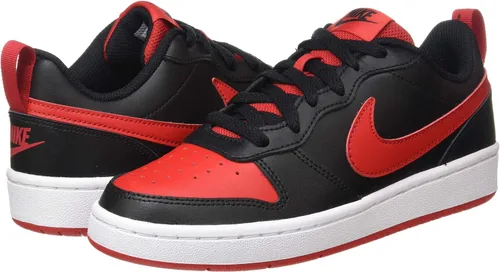 Vista 7 de Nike Big Kids Court Borough Low 2Bred BlackUniversity Red-Wht BQ5448 007
