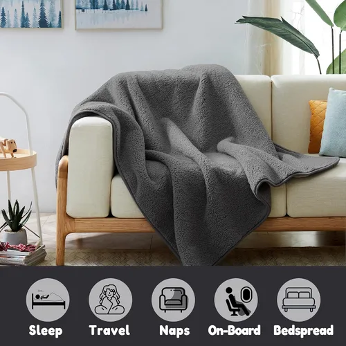 Vista 4 de Allisandro Manta impermeable de 39 x 27 pulgadas para sofá, silla, automóvil o cama, lavable a máquina, 3 capas de protección impermeable