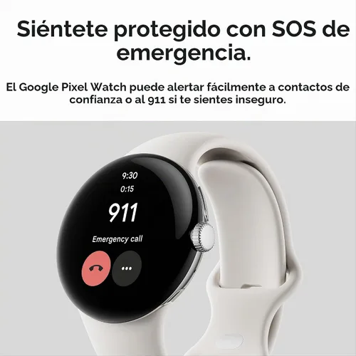 Vista 10 de Google Pixel Watch 1ª generación (modelo anterior) – Reloj inteligente Android con seguimiento de actividad Fitbit – Reloj de seguimiento