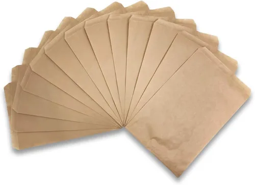 Vista 2 de 888 Display USA, Inc 100 bolsas de regalo de papel kraft liso de 4 x 6 pulgadas, para compras, ventas, bolsas de mano