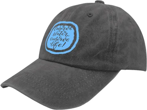Vista 2 de devor Sombrero para conservar el agua, conservar la vida, sombreros para papá, sombrero divertido ajustable para mujer