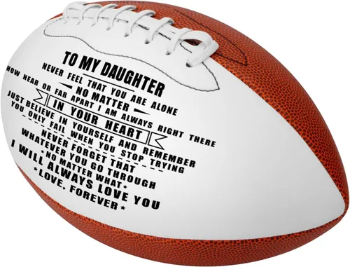 Vista 2 de KWOOD Balón de fútbol personalizado y grabado para hijo, de cuero para interior/exterior con bomba y bolsa de transporte, regalo de Navidad