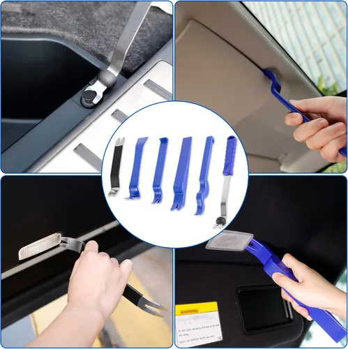 Vista 2 de LivTee Kit de Herramientas para Remover Molduras de Auto, Juego de Herramientas de Palanca Removedoras de Sujetadores de Clips, 100 Piezas de Clips