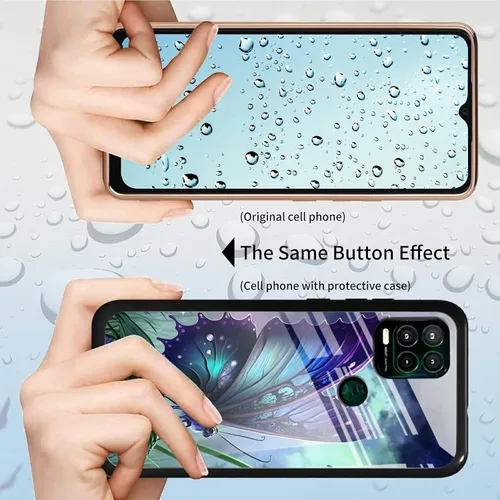 Vista 380 de Funda para Motorola Moto G Stylus 5G 2021 de vidrio templado, funda negra con diseño de mujer negra africana para mujeres y hombres, antiarañazos, a
