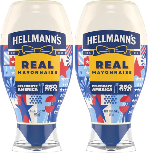 Vista 10 de Hellmann's Dijo-Mayo - Mayonesa suave y sabrosa Drss para papas fritas, hamburguesas, ensaladas de papa, sándwiches, aderezo de mayonesa con Dijon