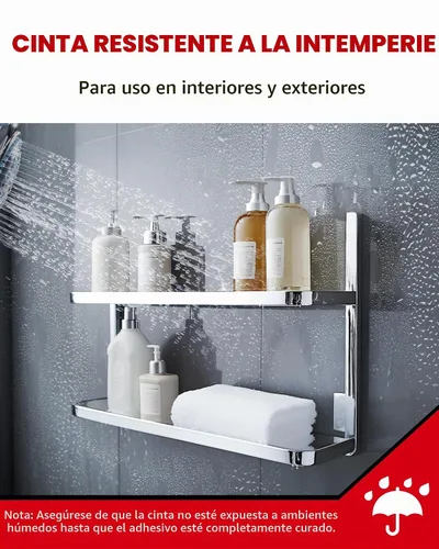 Vista 3 de HitLights Cinta de doble cara resistente, 1/2 pulgada x 50 pies, cinta adhesiva de montaje impermeable, fuerte cinta de espuma de doble adherencia