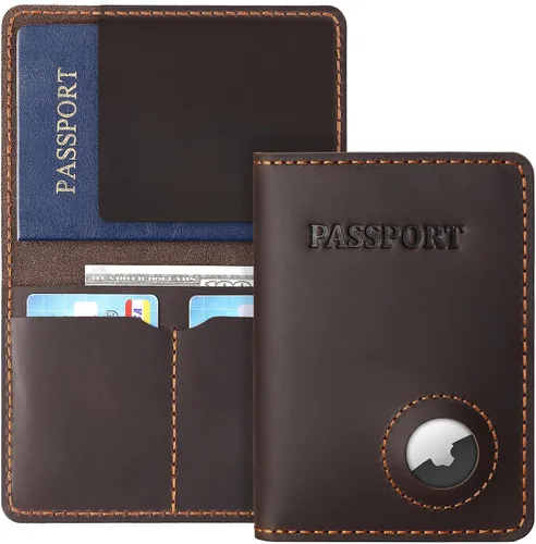 Vista 7 de Soporte para pasaporte, Marrón oscuro, Classic