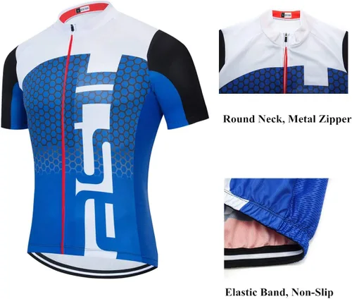 Vista 4 de Conjunto de camiseta de ciclismo para hombre, pantalones cortos de verano para niños, trajes de ciclismo de montaña, camisetas de equitación