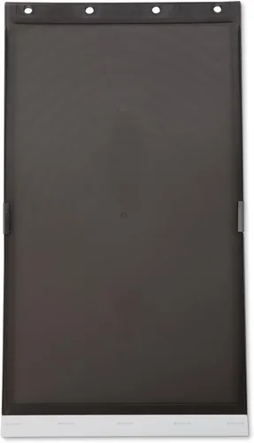 Vista 6 de Amazon Basics Puerta de plástico ajustable para perros y gatos con fácil instalación, grande, 20.00 x 13.31 x 4.45 pulgadas, blanco y gris