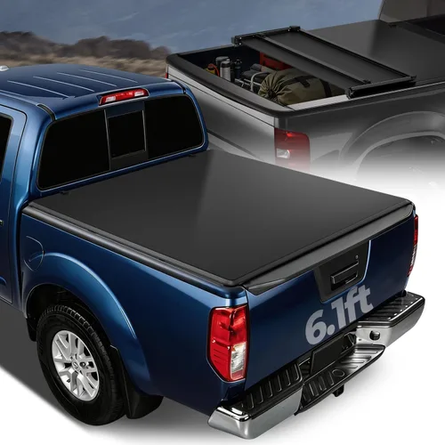 Vista 9 de Auto Dynasty - Cubierta suave de tres pliegues para Nissan Frontier 2005-2025 de 5 pies