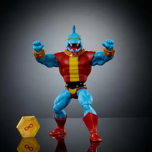 Vista 2 de Masters of the Universe Origins - Figura de acción de dibujos animados, Fang Man, 5.5 pulgadas Motu TV de los años 80 Fanged Villain, diseño