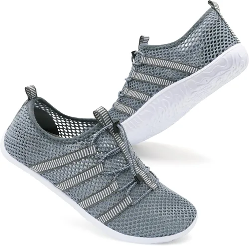 Vista 2 de JIASUQI Zapatos deportivos para senderismo y playa, zapatos acuáticos descalzos, para natación, deportes, caminar, para mujeres y hombres
