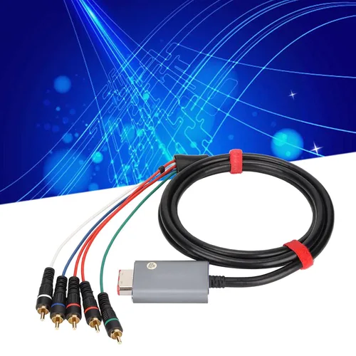 Vista 9 de Vbestlife Cable de componentes para Gamecube, componente de salida AV digital de doble blindaje 5RCA YPbPr Cable para Gamecube, 5.9ft 5.9ft