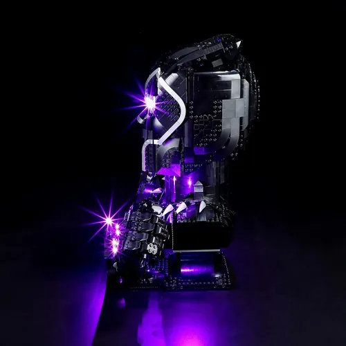 Vista 4 de BRIKSMAX Kit de iluminación LED para LEGO-76215 Black Panther, compatible con el modelo de bloques de construcción de Lego Marvel, no incluye juego