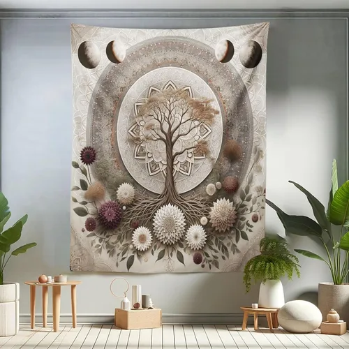 Vista 239 de Ambesonne Tapiz de arte afro, hombre negro fuerte con una corona de trazos impresión de pintura moderna, decoración de tela para colgar en la pared