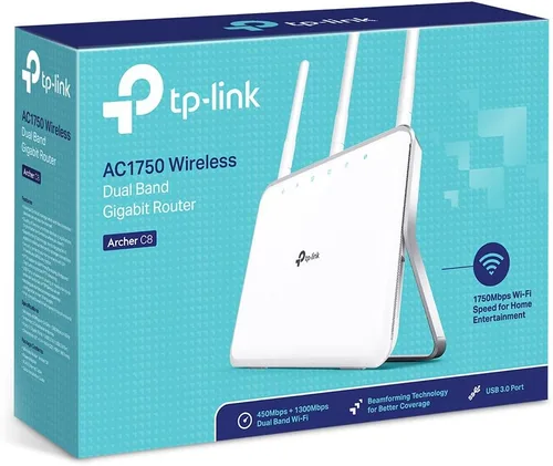 Vista 5 de TP-Link Router Gigabit Wi-Fi inalámbrico AC1750 (Archer C8)