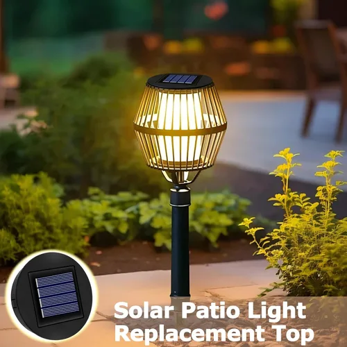 Vista 9 de Paquete de 4 piezas de repuesto de luz solar IP44, tamaño superior 3.15 Negro