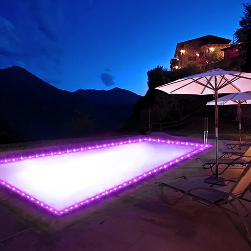 Vista 6 de JMEXSUSS 2 * 200 luces LED rosas solares tipo cuerda, 66 pies IP65 impermeables, luces solares de cadena para exteriores, 8 modos de luces navideñas