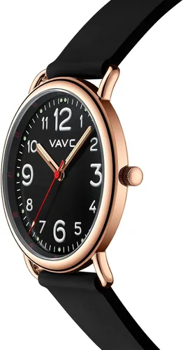 Vista 2 de VAVC Reloj de enfermera para profesionales médicos, estudiantes, médicos, mujeres, hombres, con manos luminosas y segunda mano, hora militar, esfera