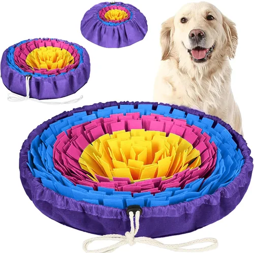 Vista 14 de PET ARENA Alfombrilla de olfateo para perros - Juguete de rompecabezas interactivo ajustable para razas grandes y pequeñas, alimentador lento