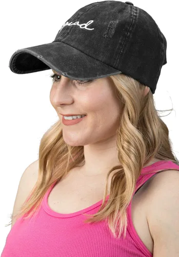 Vista 7 de Gorra de béisbol unisexual de algodón de perfil bajo para papá vintage desgastado Funky Junque