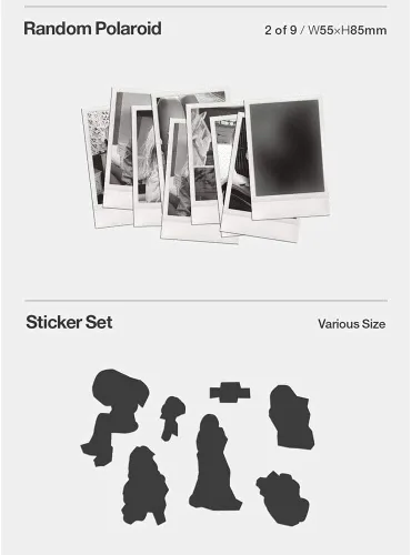 Vista 4 de Blackpink Rose First Single Album R (incluye tarjeta fotográfica oficial/póster de pedido anticipado incluido, plegado) Beneficio de pedido