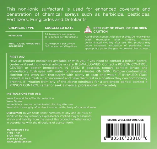 Vista 4 de Indicador de patrón de pulverización concentrado no iónico 80/20 verde vector, 8 oz cada uno