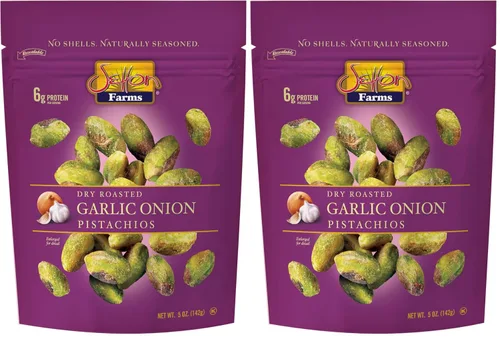 Vista 21 de Pistachos sazonados sin cáscara, sabor alitas de búfalo, bolsas de 2.5 onzas, paquete de 8, Kosher