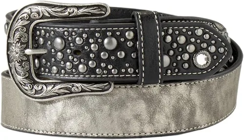 Vista 7 de Angel Ranch Cinturón de moda occidental para mujer marrón (aztec brown)