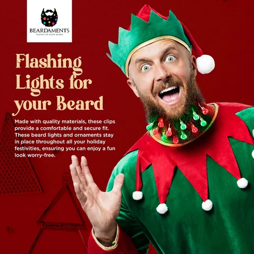 Vista 4 de Beardaments Paquete de luces para barba y luces para el cabello: las 16 luces originales para barba y 16 luces para el cabello