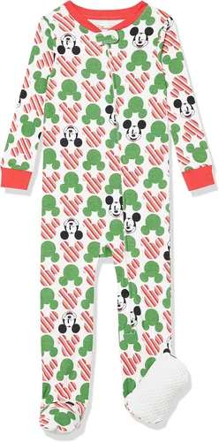 Vista 44 de Amazon Essentials Disney Marvel Star Wars - Pijama unisex de algodón con pies para bebés y niños pequeños, paquete múltiple