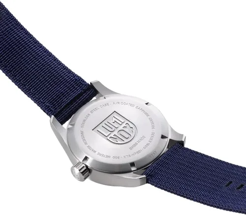 Vista 6 de Luminox Atacama Field Reloj azul automático fabricado en Suiza XL1903 Azul Patchwork Casilla