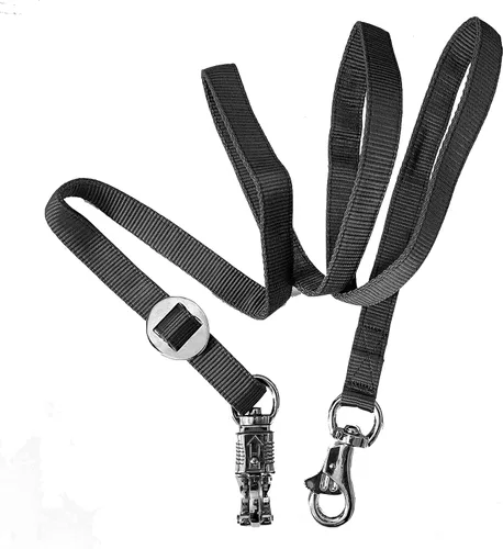 Vista 6 de Majestic Ally Corbata de remolque doble gruesa de 36 a 72 pulgadas para transporte de caballos, corbata cruzada con hebilla ajustable, broche