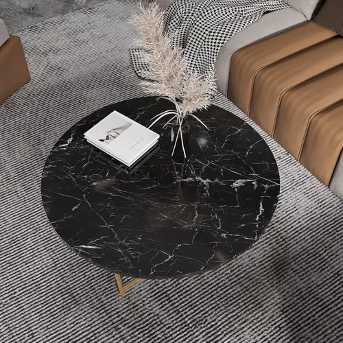 Vista 3 de CRE8TIVE Papel de contacto de mármol negro para encimeras, papel tapiz de mármol brillante impermeable para encimeras, autoadhesivo, rollo de vinilo