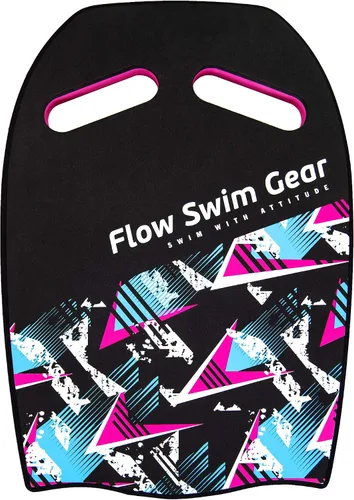 Vista 5 de Tabla de natación Flow - Tabla de entrenamiento de natación juvenil para niños Rosa