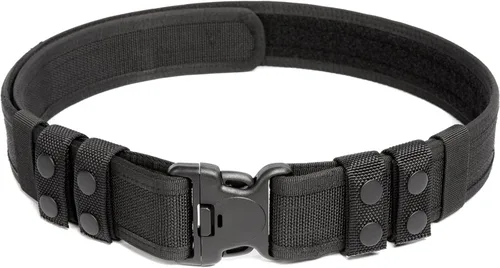 Vista 2 de LUITON Cinturón táctico para hombre – Rigger Molle estilo militar de combate de 2 pulgadas para policía y seguridad