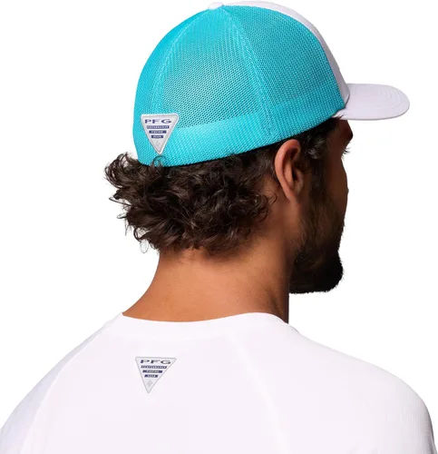 Vista 244 de Columbia Gorra de bola de malla Bandera antigua de malva/blanco/pescado