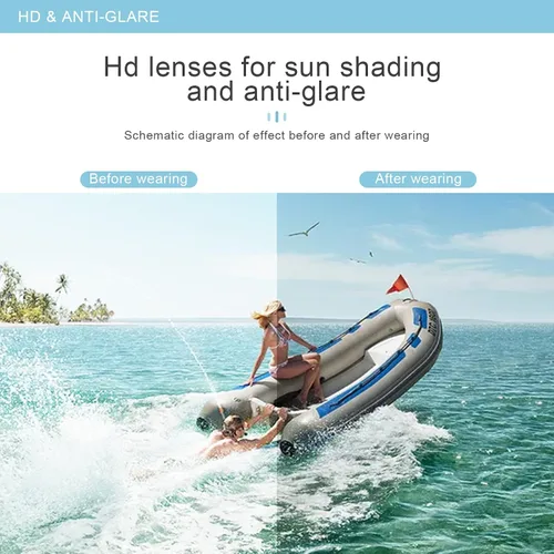 Vista 8 de HWABUOT Gafas de sol polarizadas para mujer y hombre, estilo clásico, retro, protección UV