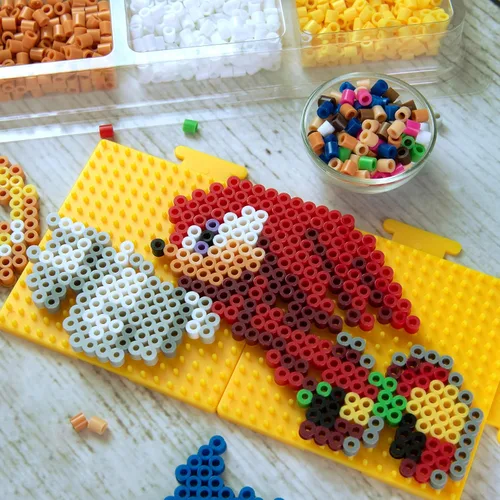 Vista 8 de Perler 80-57249 Sonic the Hedgehog Deluxe Fused Bead - Kit de actividades Sonic el erizo