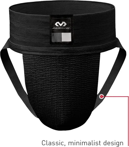 Vista 4 de Mcdavid Suspensorio, soporte atlético con bolsa de malla elástica, apoyo atlético para hombres, paquete de 2