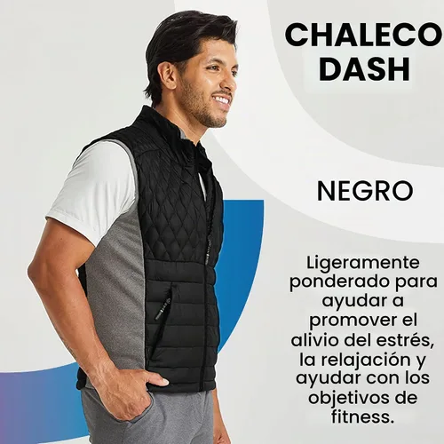 Vista 2 de PYVOT Men's Journey Weighted Vest, Fitness Apparel for Walking & Workouts Negro