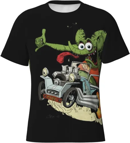 Vista 4 de QMENA Rat Fink Camiseta Hombre Mujer S-3XL Unisex