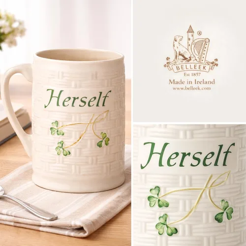 Vista 6 de Belleek Herself Taza, 4.5