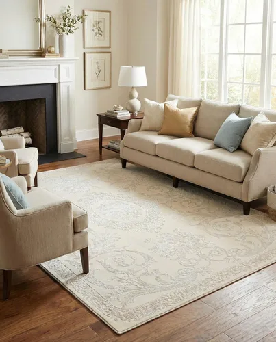 Vista 16 de Rugs.com Alfombra de la colección Finsbury, alfombra mediana de 2 x 3 pies, color beige, perfecta para salas de estar, comedores grandes, planos
