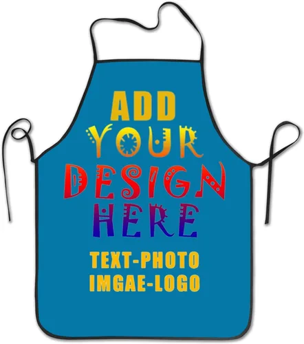 Vista 24 de Delantal personalizado personalizado para mujeres y hombres, delantales de cocina para cocinero, nombre personalizado, texto, logotipo, imagen
