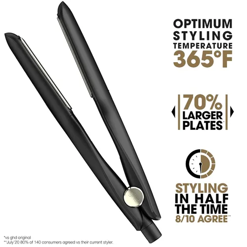 Vista 8 de ghd Max Styler Essentials Duo - Plancha plana Max (negro) con protector de cuerpo en aerosol de protección térmica para cabello (4 onzas líquidas)