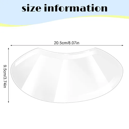 Vista 2 de Protector facial transparente, paquete de 50, protector de ojos de plástico para microblading, maquillaje permanente, extensiones de pestañas